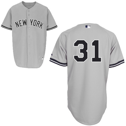 Ichiro Suzuki #31 MLB Jersey-New York Yankees Men's Authentic Road Gray Baseball Jersey - Click Image to Close